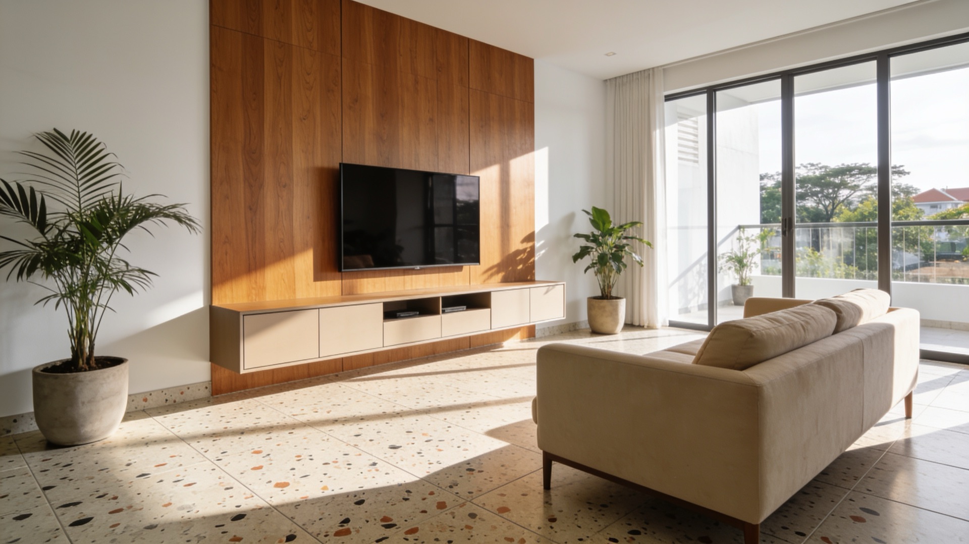 Renovated modern living room